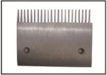 Aluminiowy grzebień stopnia Schindler 9300 – 50603617 Paw-Flit z Łodzi